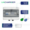 Зарядка для электромобиля 22 кВт 32А 3-фазы Type 2 (европейское авто) 9м Power RFID UACHARGER (CHC-PWRF222223-21-9)