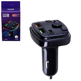 ФМ модулятор 5в1 M8 12-24v Bluetooth 4.2 