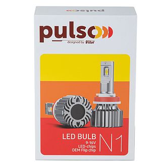 LED лампа для авто H8 Н9 Н11 Н16 70W 6500K (комплект) PULSO