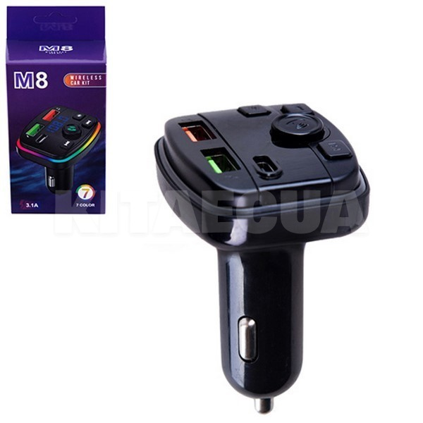 ФМ модулятор 5в1 M8 12-24v Bluetooth 4.2 (M8)