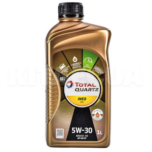 Масло моторное синтетическое 1л 5W-30 Quartz Ineo MDC TOTAL (199607)
