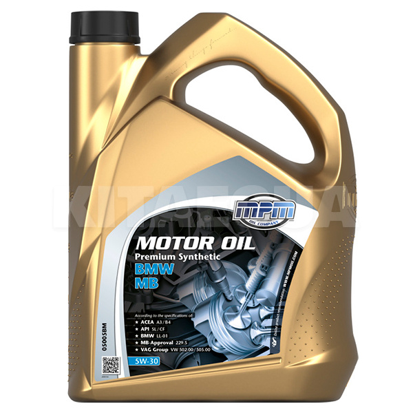 Масло моторне синтетичне 5л 5W-30 BMW/MB MPM (MPM_05005BM)