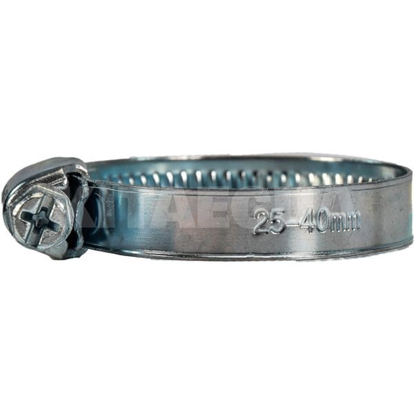 Хомут червячный оцинкованный W1 25-40мм 9мм CARLIFE (HC02540-CarLife)