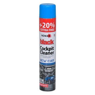 Полироль для пластика "новое авто" 750мл New Car Black Cockpit Cleaner NOWAX