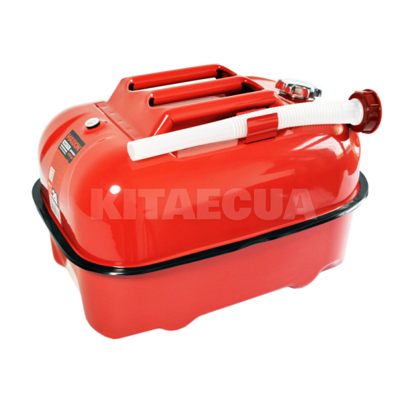 Канистра горизонтальная 20л красная металлическая с антикоррозийной обработкой MAXION (MXAC-LDYGW20) - 2