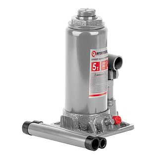 Домкрат гидравлический бутылочный до 5т -200-385 мм Intertool