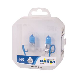 Галогенная лампа H3 55W 12V Range Power White комплект NARVA