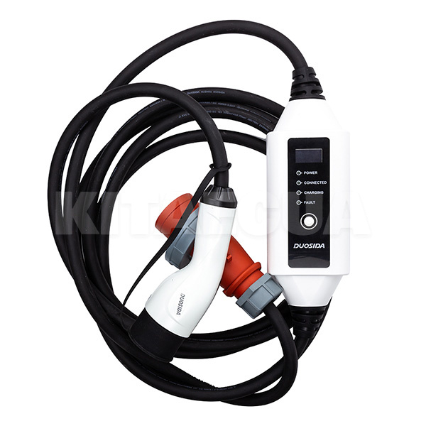 Зарядка для електромобіля Type 2 22 кВт 32А 3-фази Duosida (EV200320)