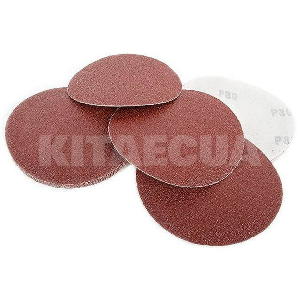 Диск шліфувальний 125 мм P80 (компл 10 шт.) Intertool (BT-0508-INTERTOOL)