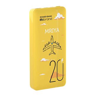 Повербанк Mriya 20000 мАч желтый Mibrand