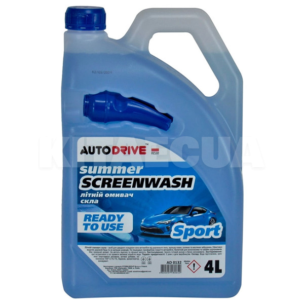 Омивач літній 4л "спорт" Summer Screen Wash Sport Auto Drive (AD0132)