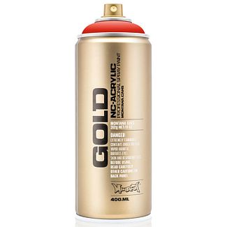 Фарба декоративна акрилова 400мл SHOCK 2020 темно-жовтогаряча напівматова Gold MONTANA