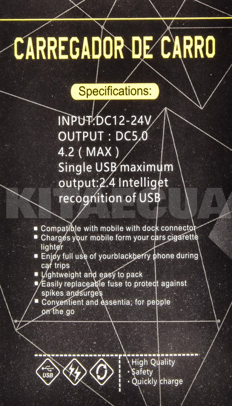 Автомобільний зарядний пристрій 3 USB 4.2 A Black CC-300 XoKo (CC-300-BK-XoKo) - 6