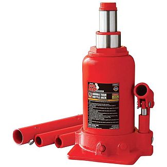Домкрат гидравлический бутылочный до 6т (215мм-485мм) двухштоковый TORIN