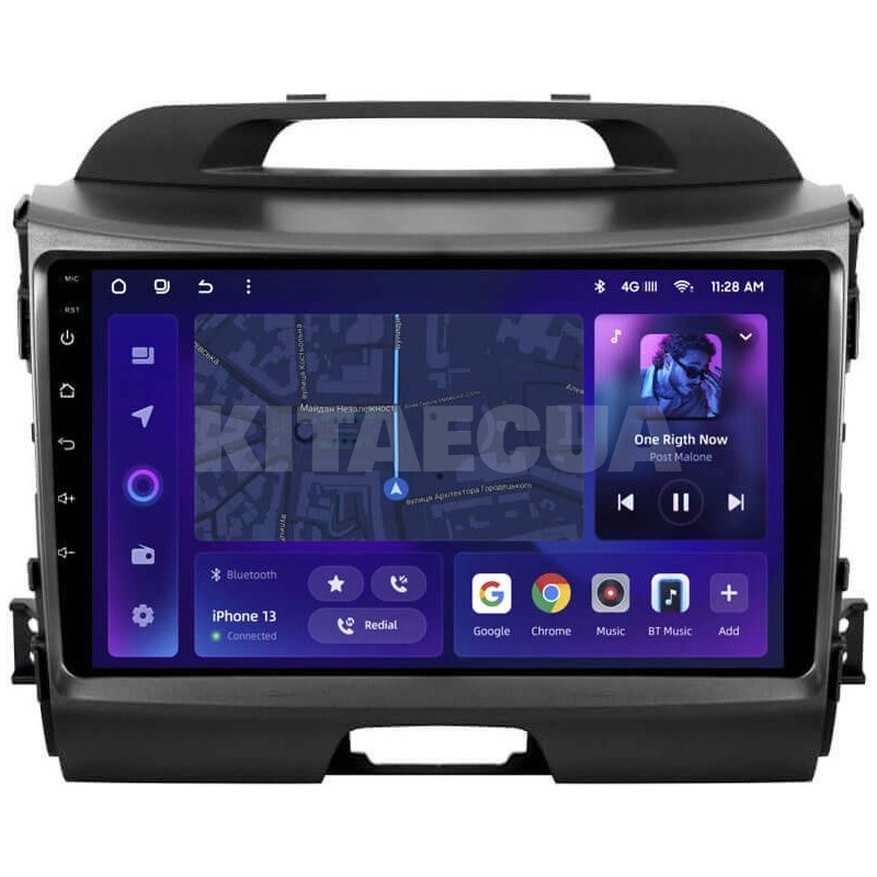 Штатна магнітола MOSS M2 4+32 Gb 9" Kia Sportage 3 SL 2010-2016 (B) AMS (49222)