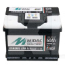 Аккумулятор 60Ач Euro (T1) 242x175x190 с обратной полярностью MIDAC (560.501.057)