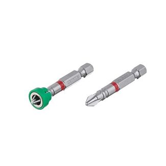 Комплект бит PH2 с ограничителем 1/4" 50мм S2 2шт. Intertool