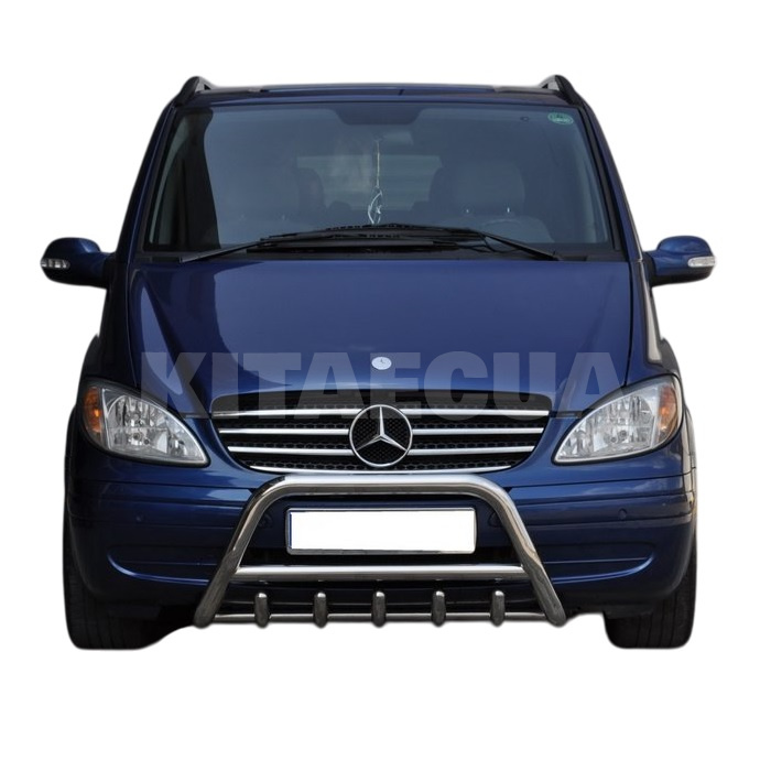 Кенгурятник WT004 Mercedes Viano 2004-2014 50мм нержавеющая сталь CAN (dug767684-50) - 3