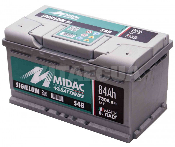 Аккумулятор автомобильный 84Ач 780А "+" справа MIDAC (S584.039.078)