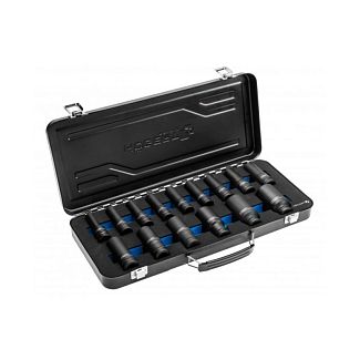 Набір шестигранних головок ударних глибоких 1/2" 15 предметів у кейсе HOGERT