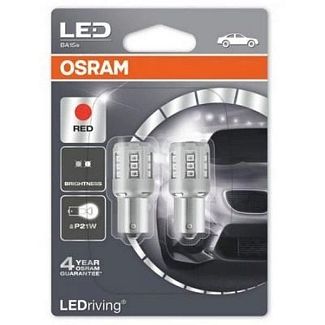 LED лампа для авто LEDriving P21W 2W red (комплект) Osram