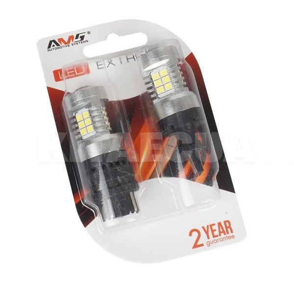Світлодіодна лампа E21 12V P27W 5500K (компл.) AMS (41251) - 2