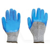 Перчатки рабочие латексные серо-синие 10" СИЛА (481217)