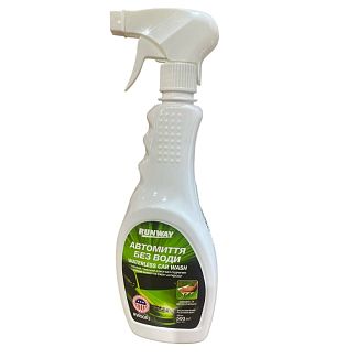 Автошампунь Waterless Wash&Wax 500мл з воском та поліроллю для миття без води RUNWAY