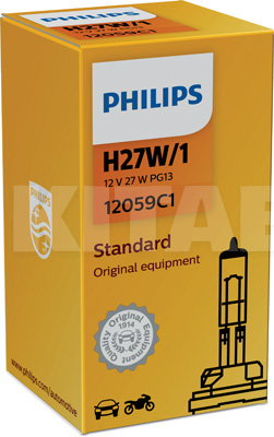 Галогенна лампа H27W 27W 12V Standard PHILIPS (PS 12059 C1-PHILIPS) - 3