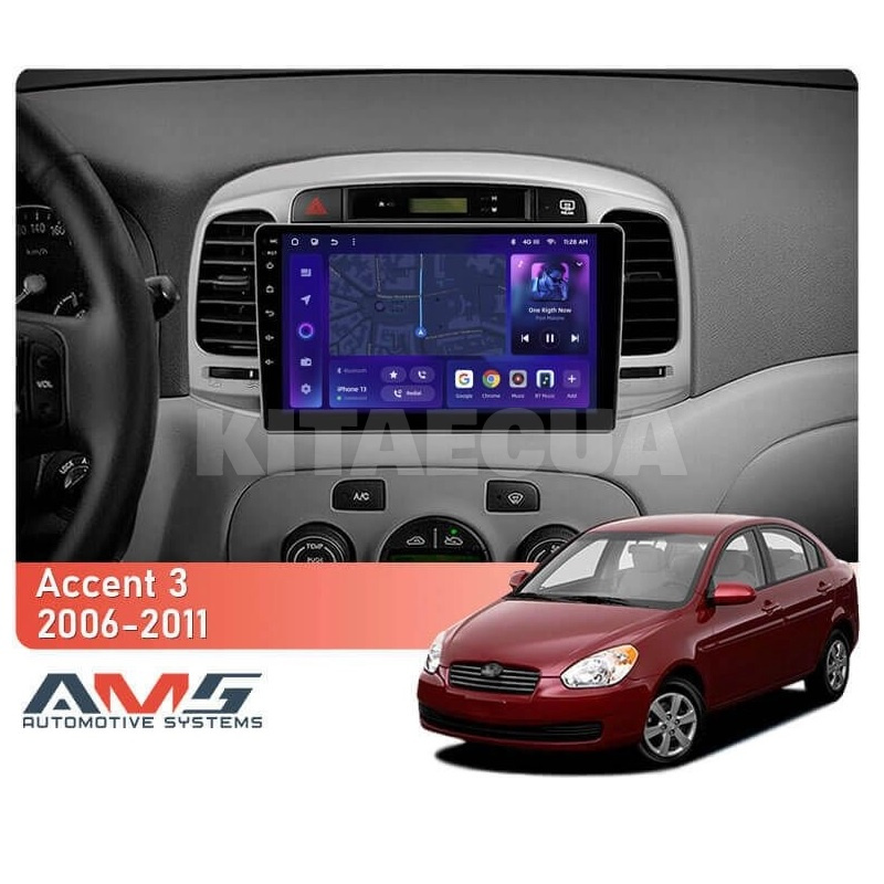 Штатна магнітола MOSS M3 4+32 ГБ 9" Hyundai Accent 3 2006-2011 AMS (49973) - 2