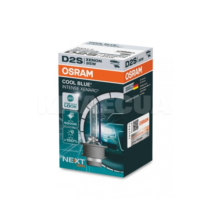 Ксеноновая лампа D2S 35W 85V (P32d-2) Cool Blue Intense Next Gen +150% Osram (66240CBN)