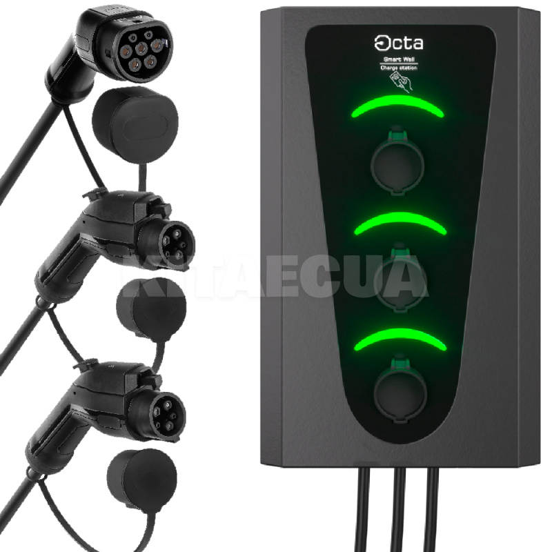 Зарядная станция коммерческая 36 кВт 3-порта SW336-С22-C1-C1 Smart Wall Octa Energy (SW130)