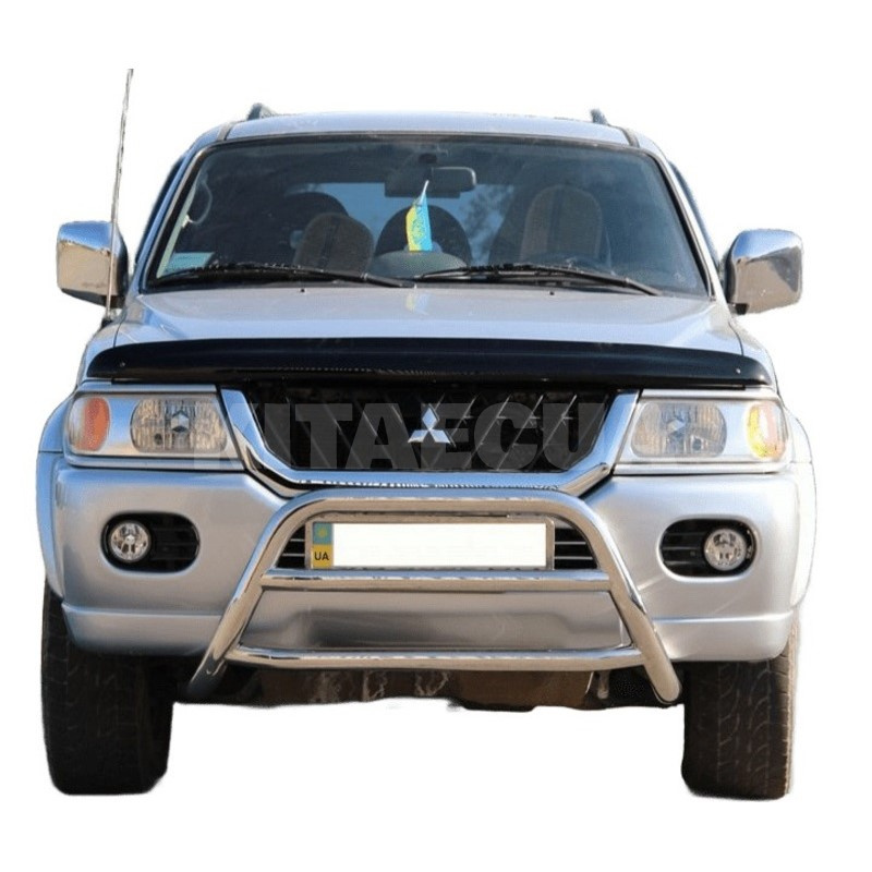 Кенгурятник WT022 Mitsubishi Pajero Sport 1996-2007 нержавеющая сталь CAN (dd22587) - 3