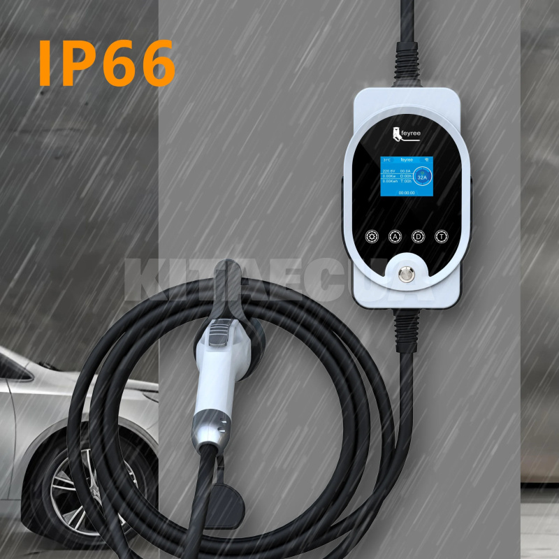 Зарядка для электромобиля 7.4 кВт 32A 1-фаза GB/T AC (китайское авто) Wi-Fi Master FEYREE (FY7-32-1PH-GB/T-M8) - 4