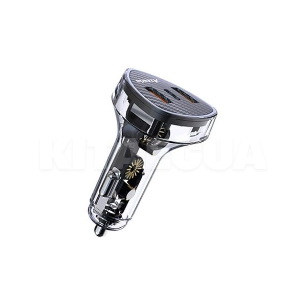 автомобільний зарядний пристрій 2 USB / 1 Type-C 27W чорне AZEADA SYVI PD-C35 Proda (PD-C35-BK-Proda)