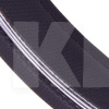 Чехол на руль M (37-39 см) чёрный искусственная кожа VITOL (JU 080204BK M)
