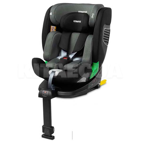 Автокресло детское Kamptos I-SIZE Isofix 0-36 кг серое Caretero (TERO-18566)