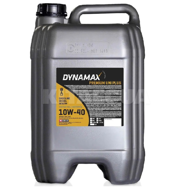 Масло моторное полусинтетическое 20л 10W-40 UNI PLUS DYNAMAX (502124)