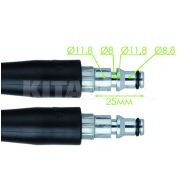 Шланг для мийок високого тиску 10 м Intertool (DT-1560) - 3