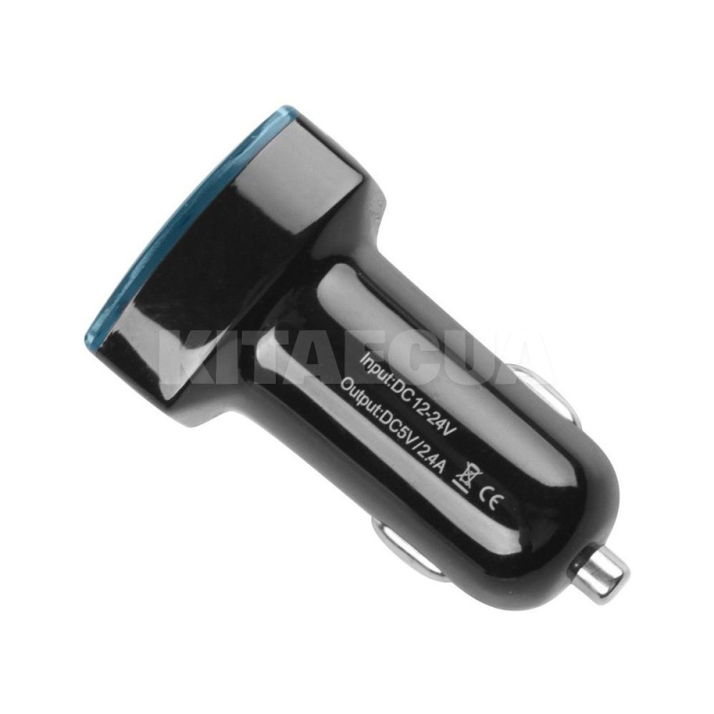 Зарядное устройство 12В / 24В 2 USB выхода 2.4 А черное PULSO (UNI C-2026BK-PULSO) - 2