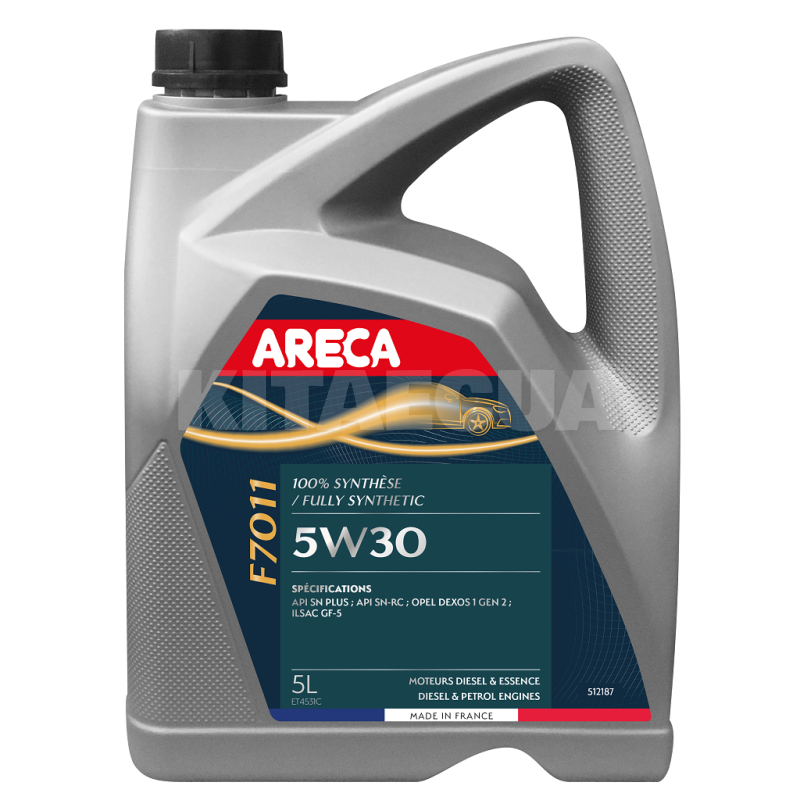 Масло моторное синтетическое 5л 5W-30 F7011 ARECA (051218)