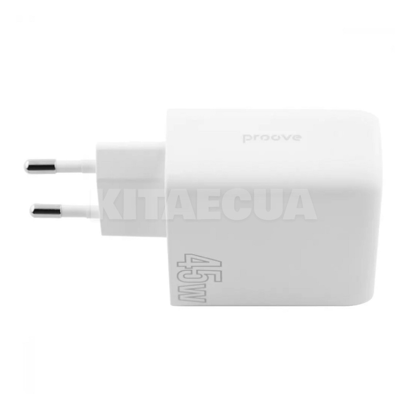 Зарядное устройство 45W Type-C+USB Silicone Power белое PROOVE (491850003) - 2