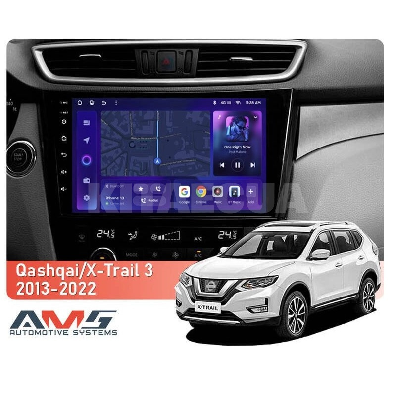 Штатна магнітола MOSS M3 4+32 ГБ 10" Nissan X-Trail 3 T32 2013-2022 Automatic air conditioning (F2 AMS (50860) - 2