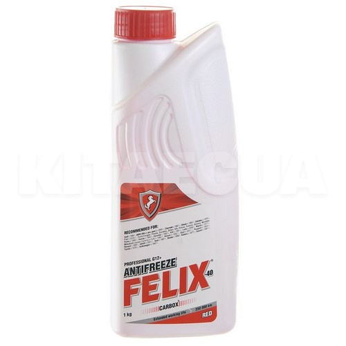 Антифриз красный 1кг G12+ -40°С Carbox FELIX (430206032)