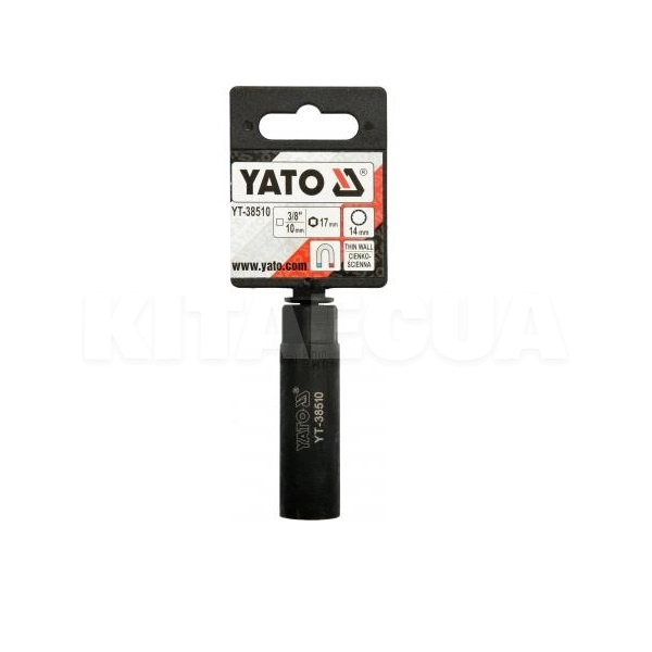 Головка свічкова 12-гранна 14 мм 3/8" YATO (YT-38510) - 2