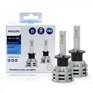 LED лампа для авто Ultinon Essential G2 P14.5s 19W 6500K (комплект) PHILIPS
