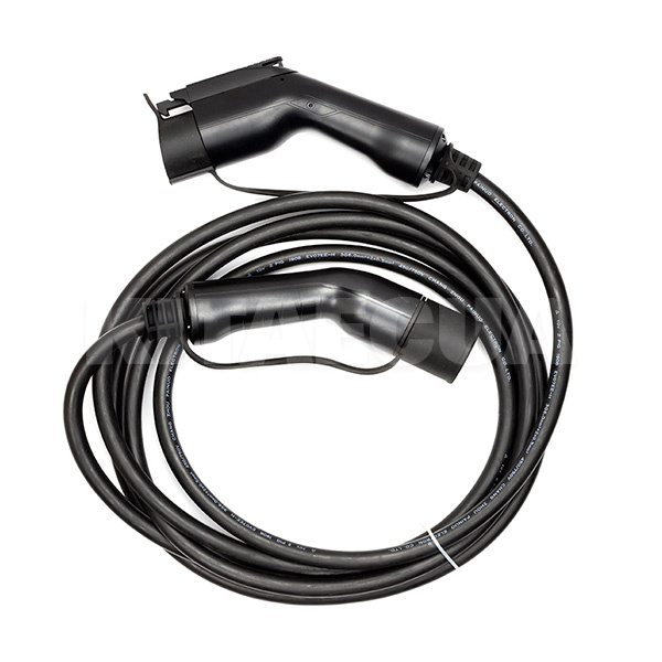 Зарядный кабель для электромобиля 7.4 кВт 32А 1-фаза 5м Type 2 (станция) - Type 1 (американское авто HiSmart (EV200009)