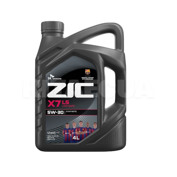 Масло моторное синтетическое 4л 5W-30 X7 LS ZIC (162619-ZIC)