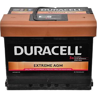 Аккумулятор автомобильный Extreme AGM 60Ач 640А "+" справа DURACELL