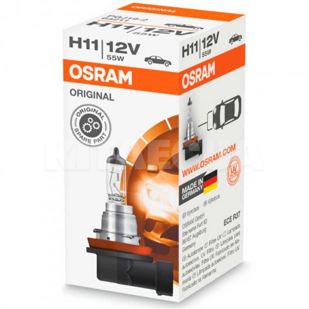 Галогенна лампа H11 55W 12V Original Блістер Osram (OS 64211 01)